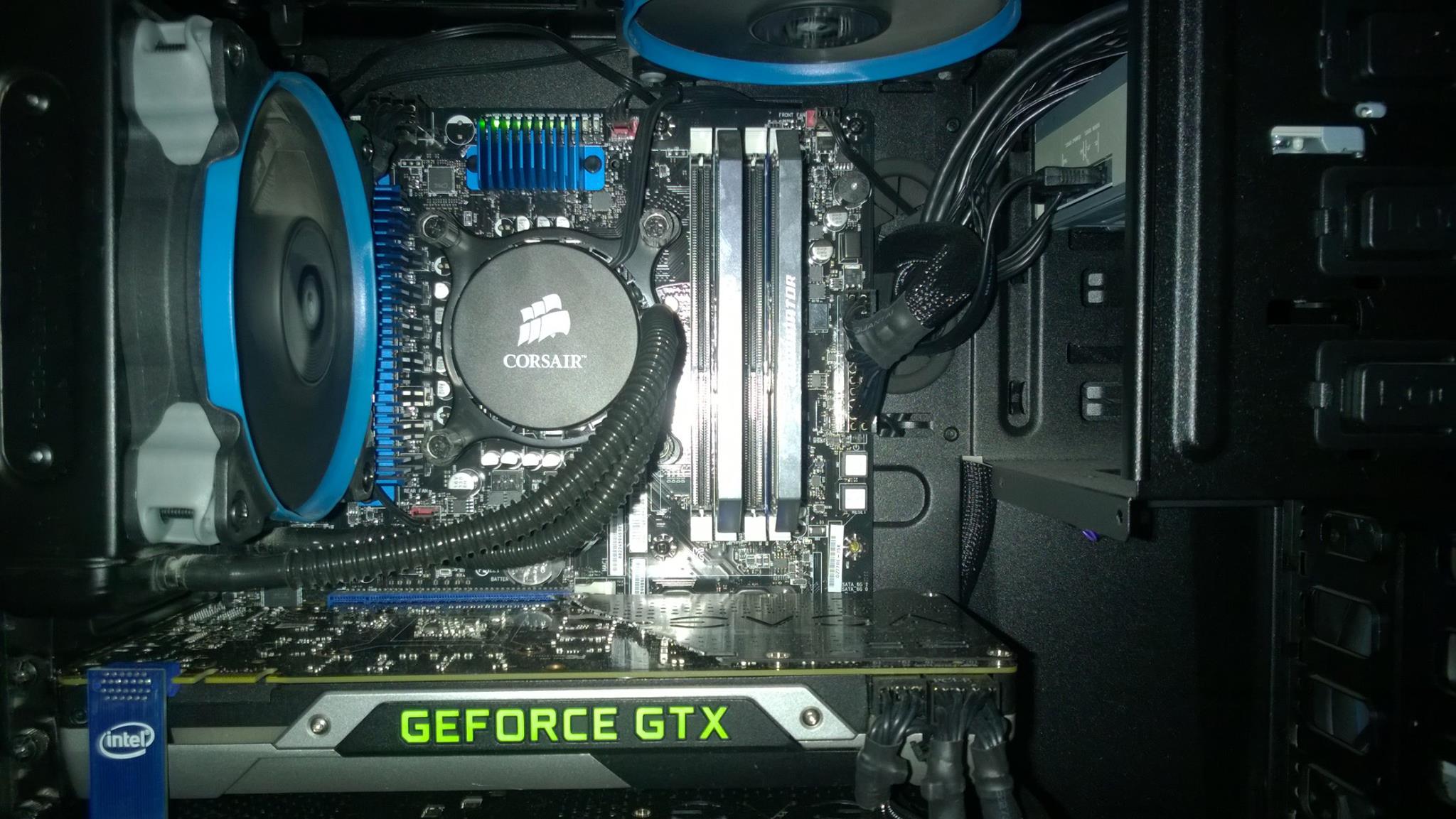 Budget gaming PC setup with Core i7 3770 and Asus Strix GTX 970