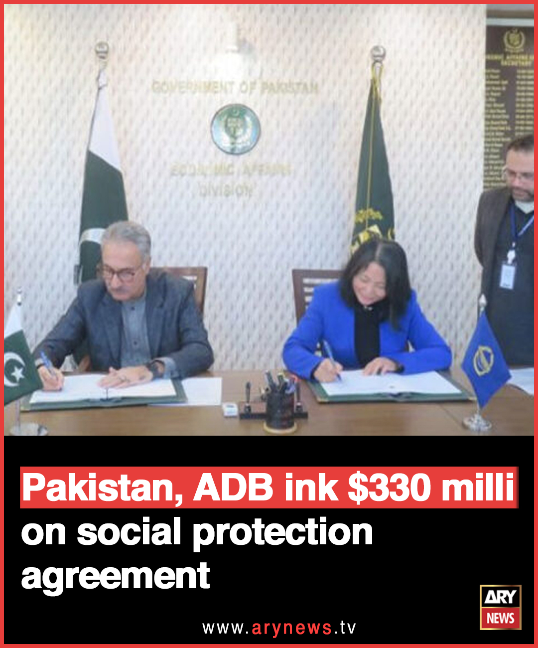 ARY News - Pakistan, ADB ink $330 million social protection agreement ...