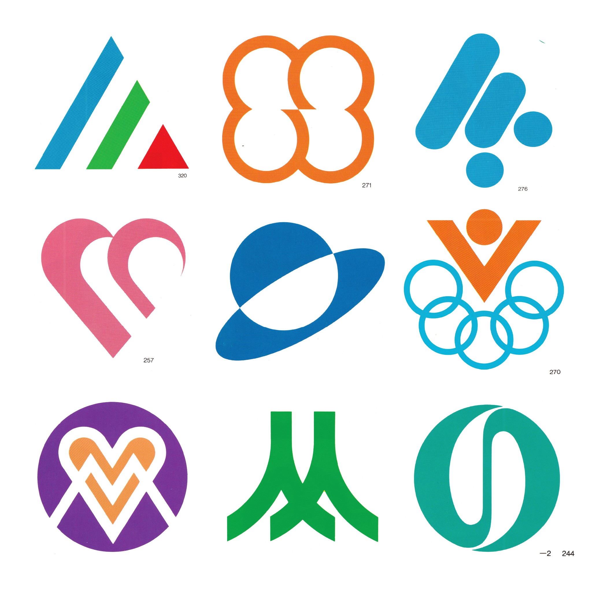 Japanese logos from Trademarks, Symbol Marks & Logotypes 1980-81