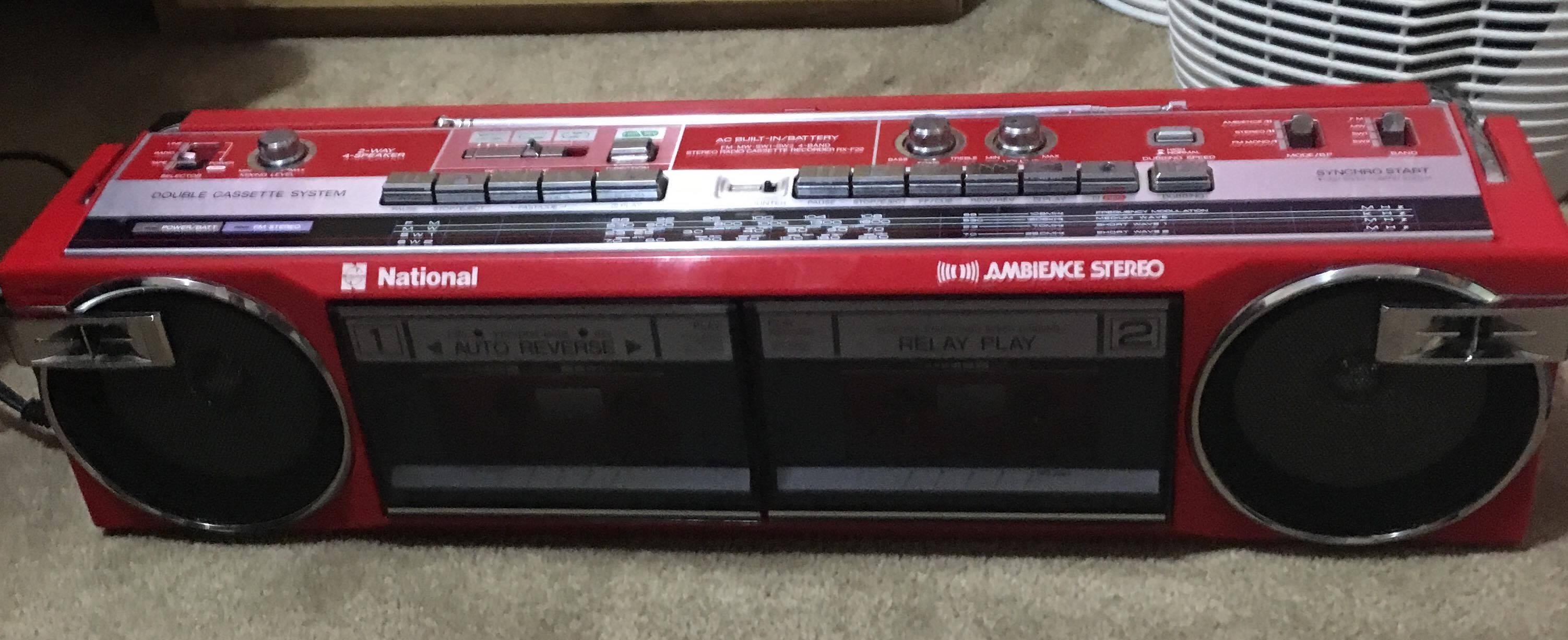 Save 80's Boomboxes | **1983 Sony CFS-77: back from the water grave ...