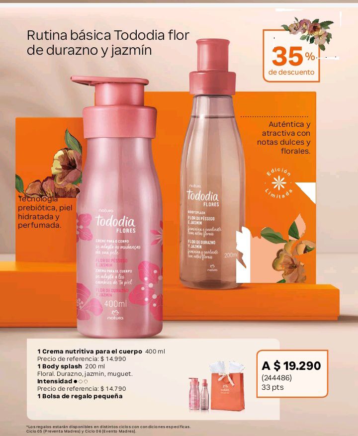 Natura kit fllor de durazno y Jasmin $19290