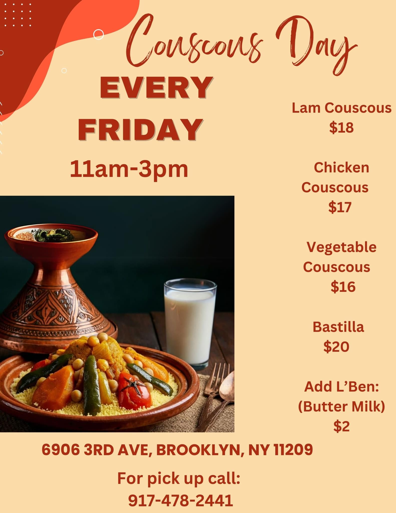 Moroccan - Experience the Taste of Morocco! 🇲🇦 Join us every Friday ...
