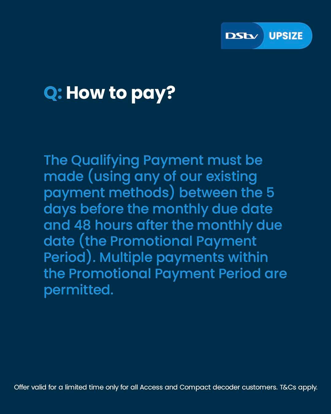 DStv - Want to pay the extra R100 to #UpsizeWithDStv? Read... | Facebook
