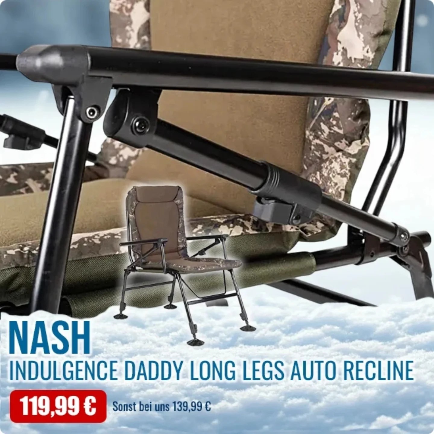 KL Angelsport - Der Nash Indulgence Daddy Long Legs Auto Recline für ...
