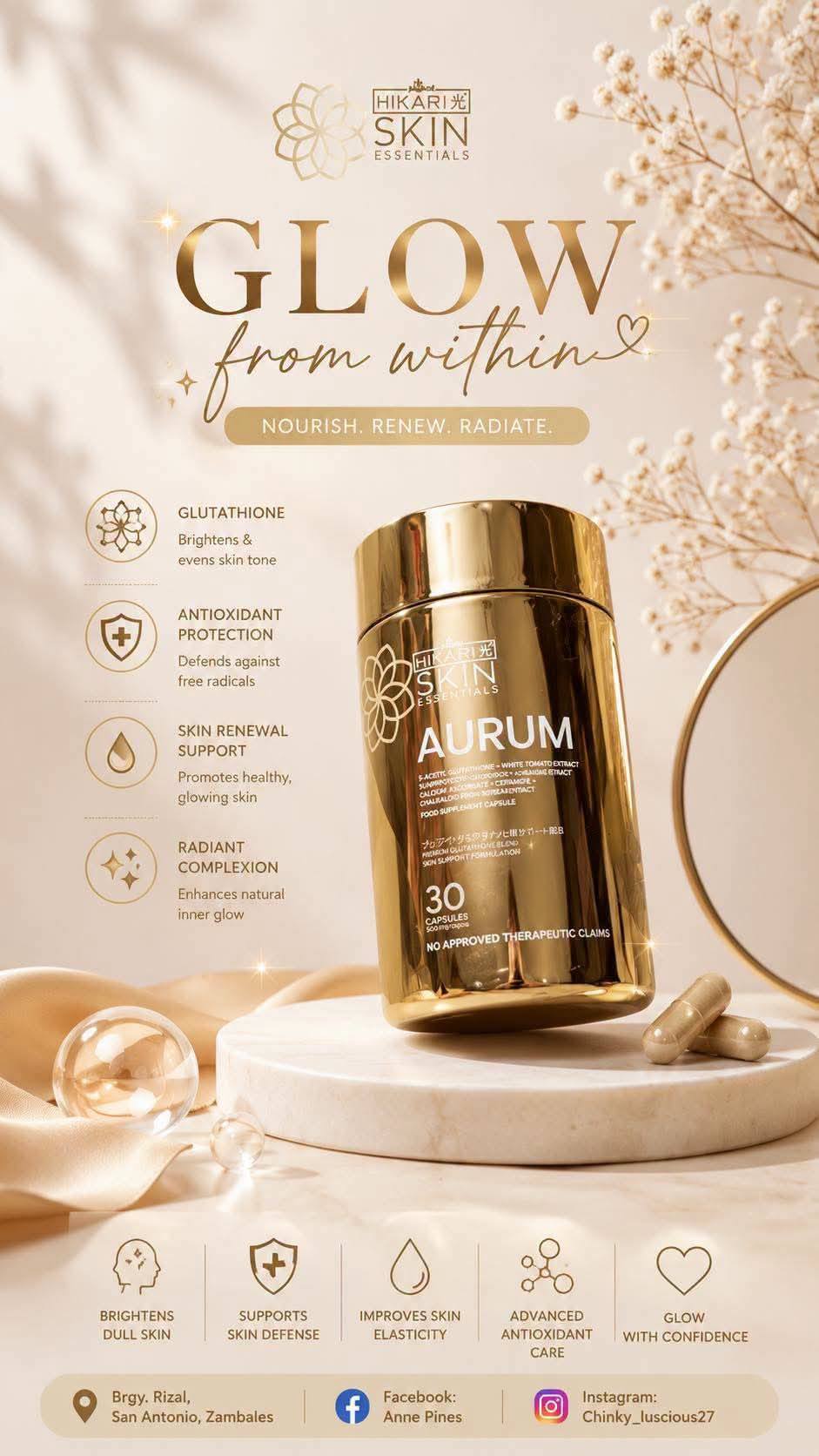 hikari aurum glutathione reviews S-Acetyl supplement review for skin hydration and brightening Size:15 Tabs