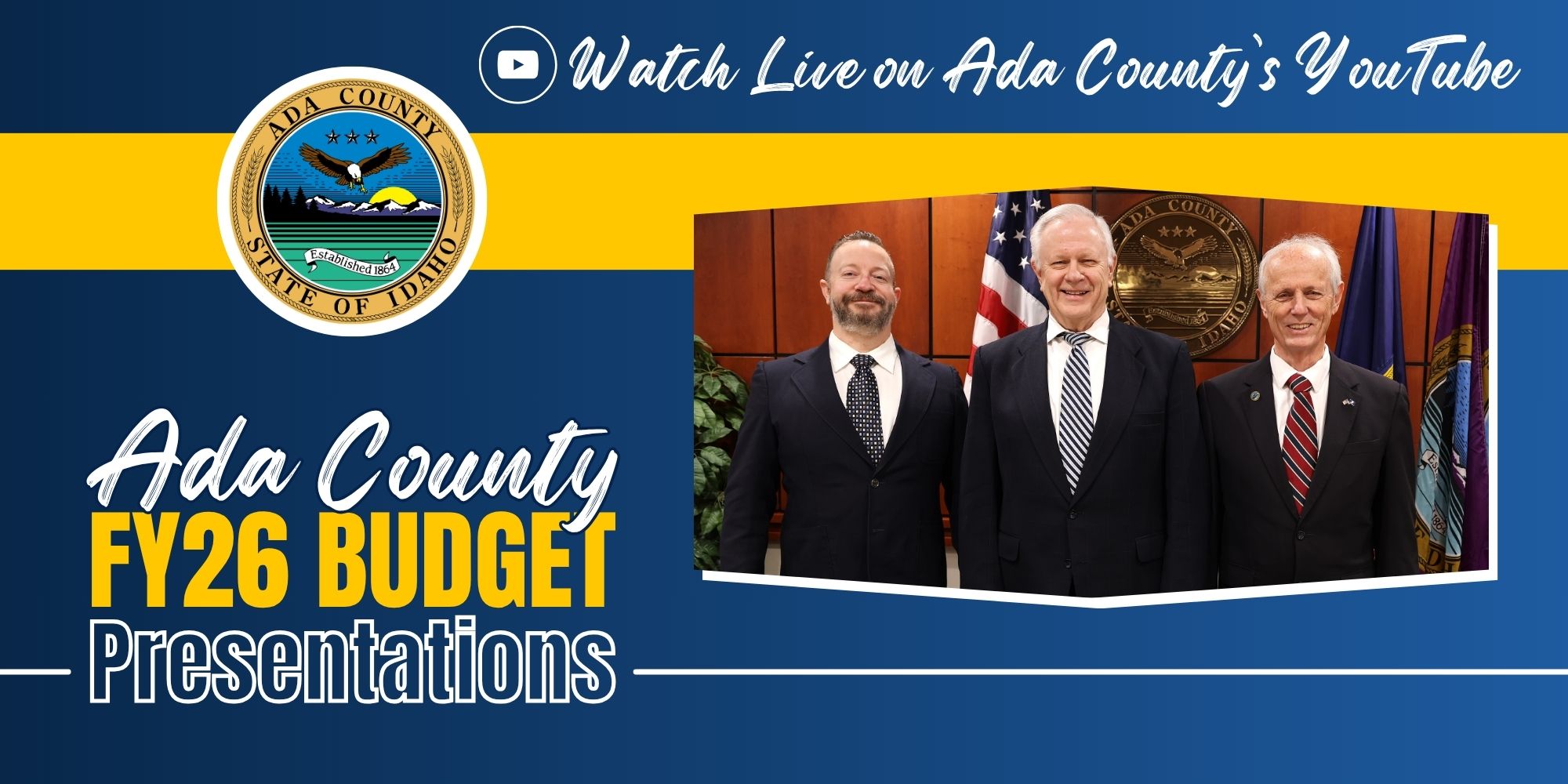 Ada - Ada County FY26 Budget Presentations are underway. You can watch ...