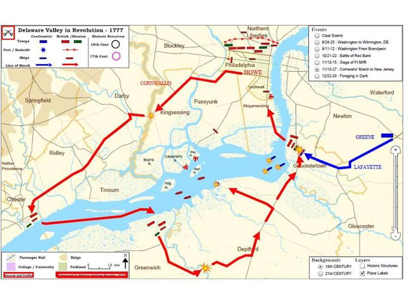 Anthony - This map shows the locations of the Battles of Red Bank and ...