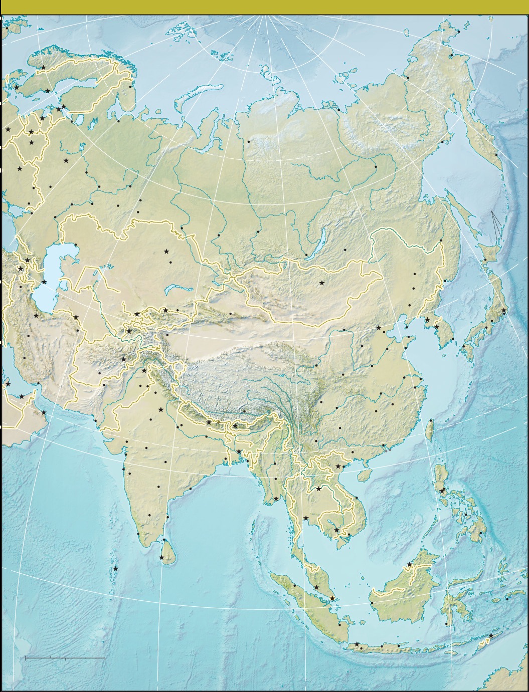 Eurasian - Asia (Reference Map) 2013 A 2013 reference map of Asia would ...