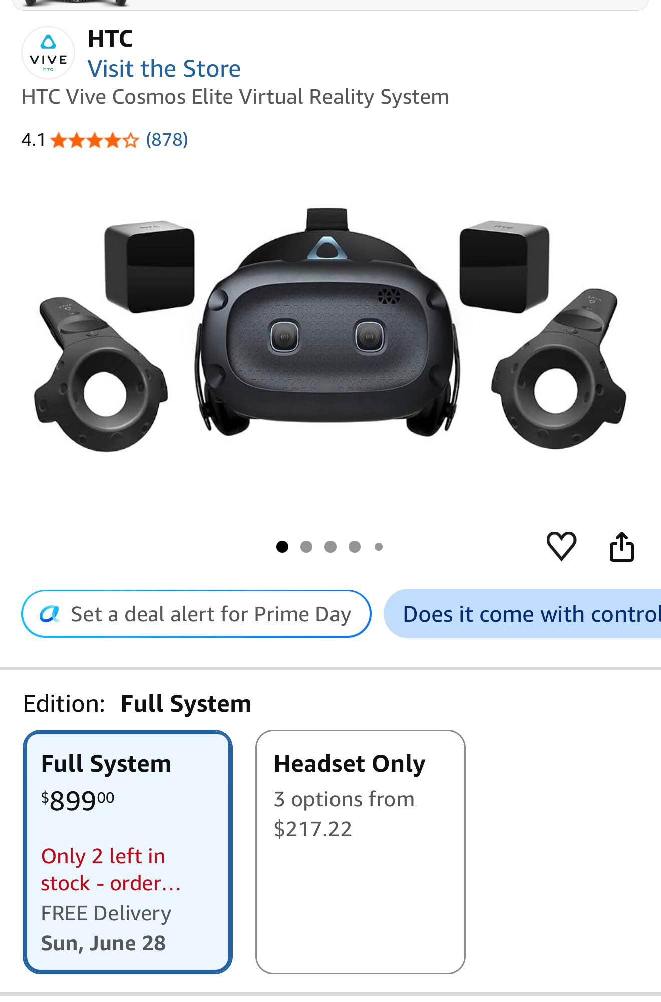 HTC Vive Cosmos Elite VR Headset in Excellent Condition Everything 