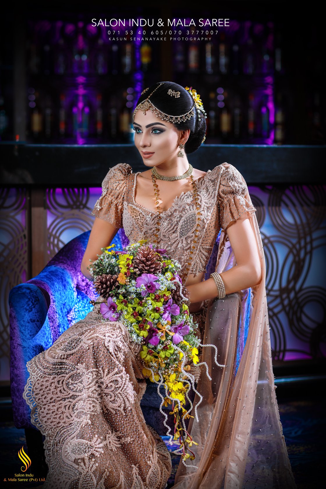 Beautiful Model Danielle... - Salon Indu and Mala Saree