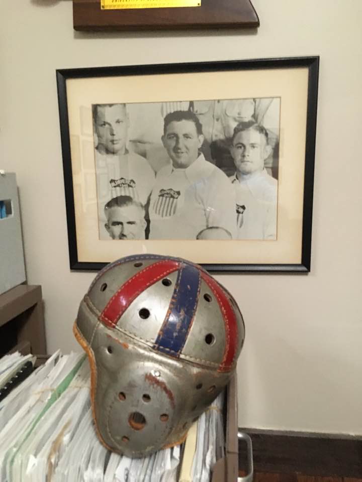 1945 football helmet 1940s Florida Gators Leather Princeton Tigers 1945 to 1957