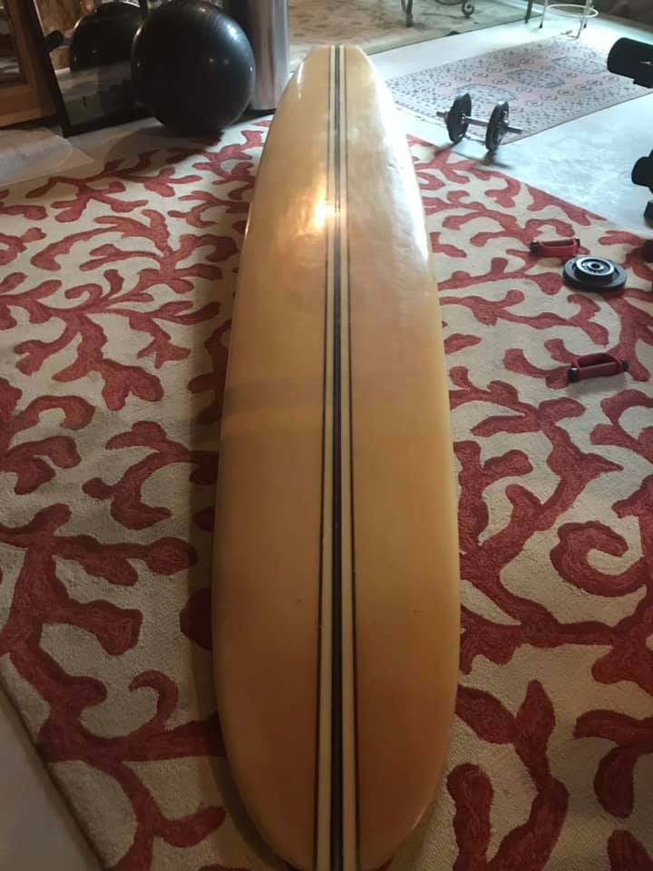 Vintage Hansen surfboard from the 1960s by Buzzy Smole