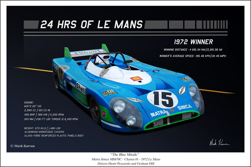Miniature Majorette France 239 Matra Simca 670 Le Mans Années 70-80 - Bon état