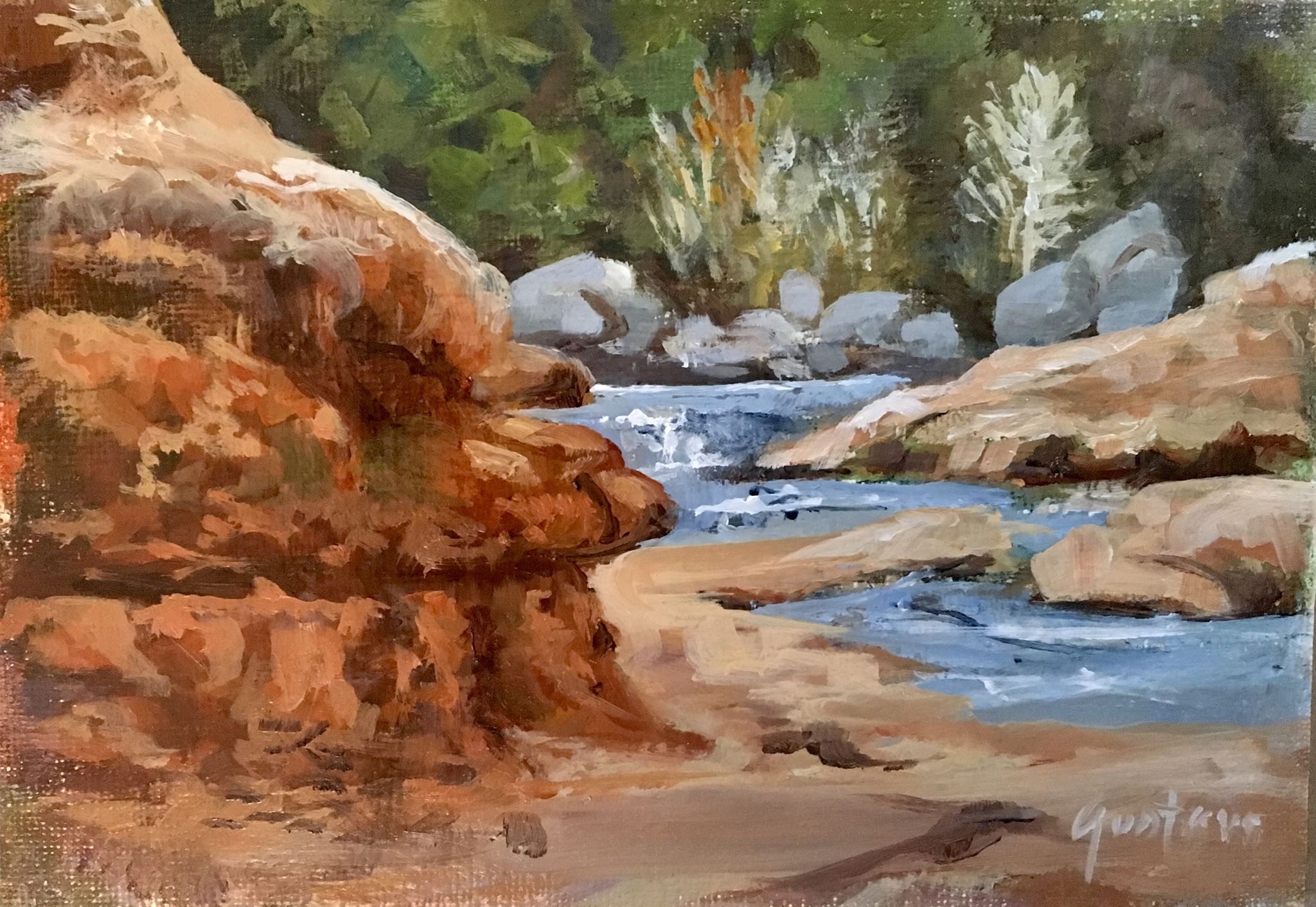 What is the value of 'Cool Water' art piece?