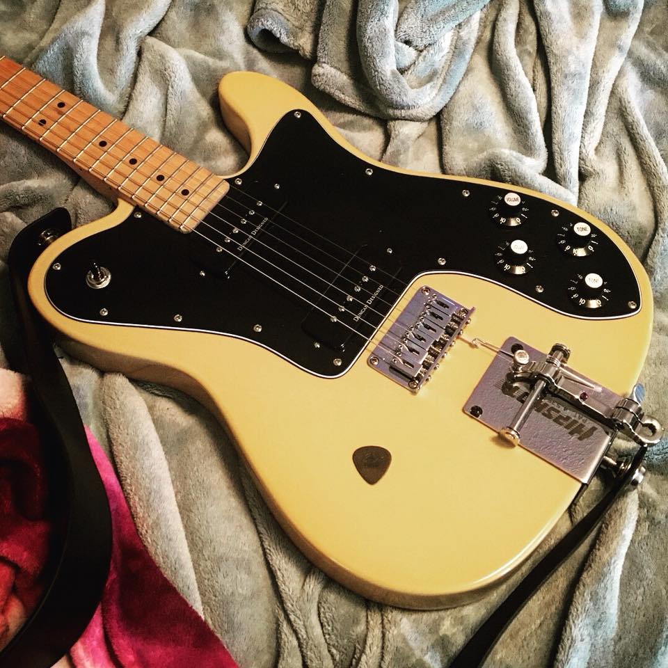 2004 Squier Telecaster Custom II with Duncan Designed P90s.