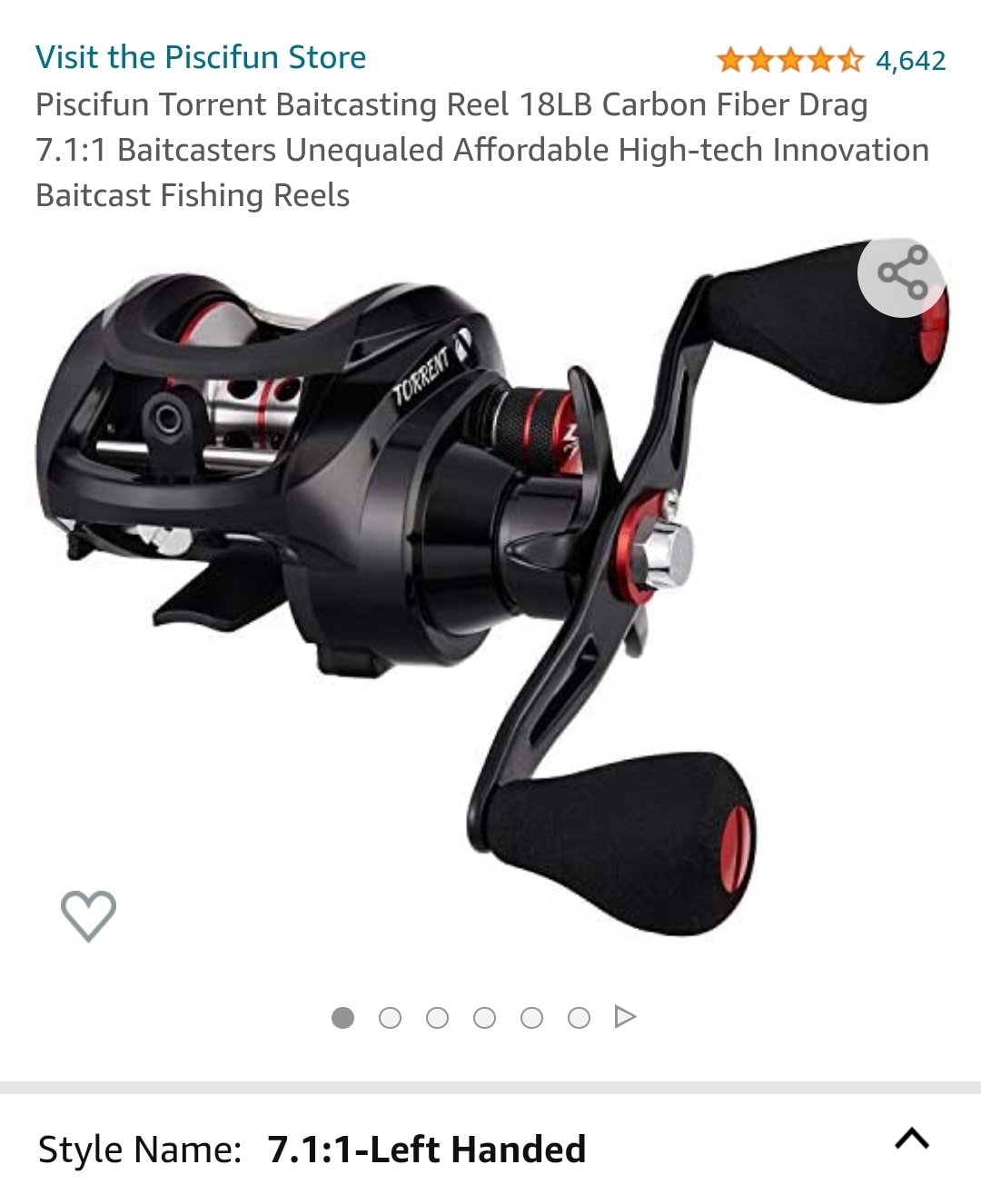 baitcaster reel perch Reaction Tackle Baitcasting Fishing Reel- StreamX Edition- 7.5:1 gear ratio Discover the Catfish Pro Fishing for Fun Round Baitcaster Reel  a durable and high Baitcasting Reels | Baitcaster |