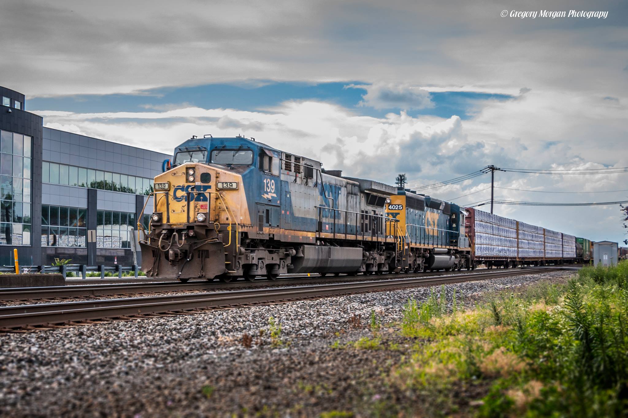 Csx and citirail engines in Ridgefield Park, NJ