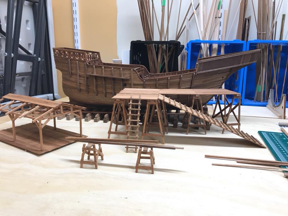 Santa Maria model by Mantua nears completion