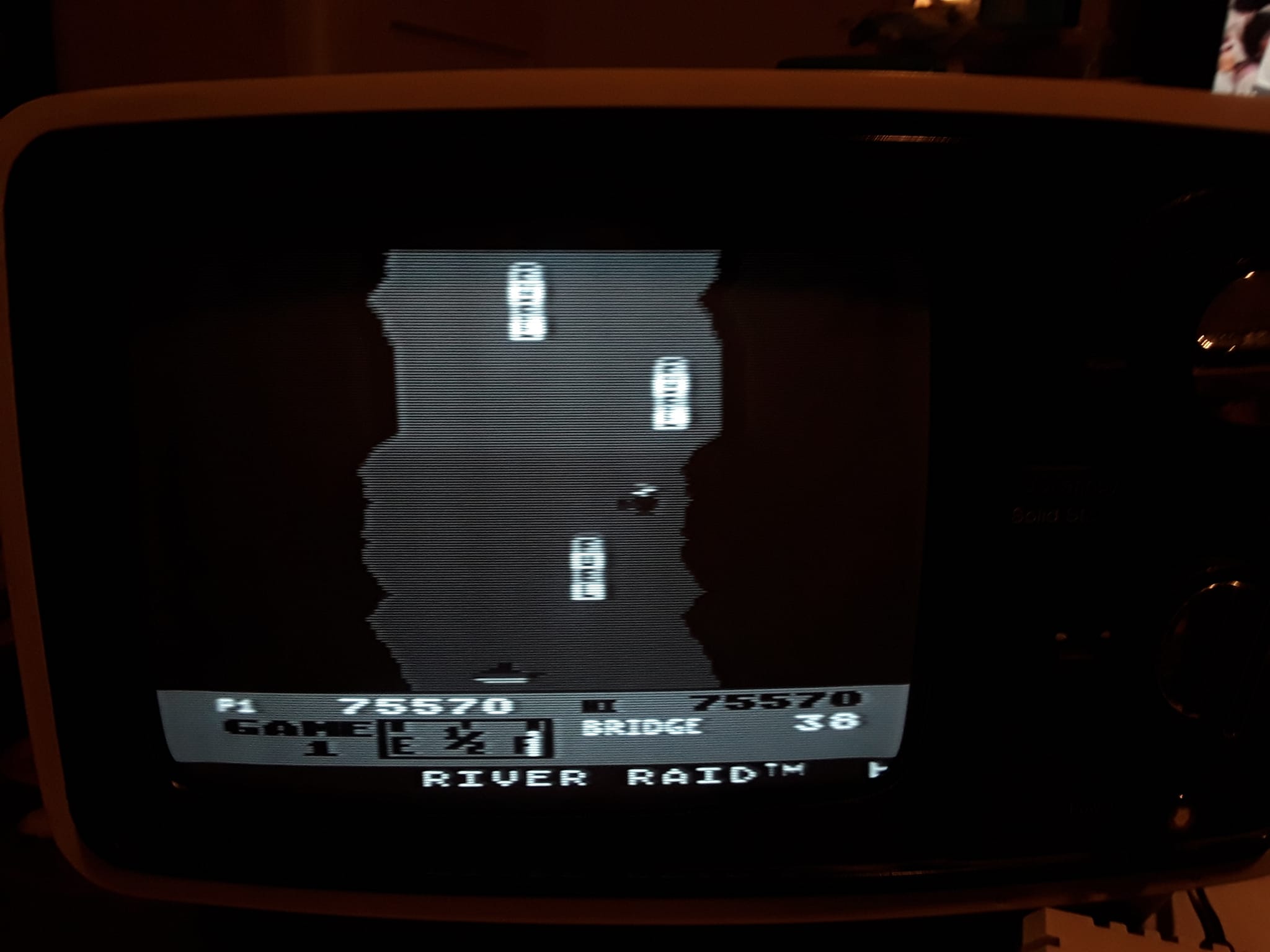 Tonight i dined with River Raid on the 8bit computer