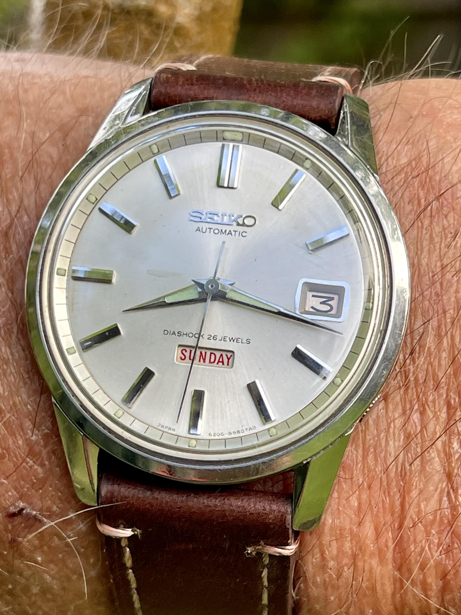 Seiko 6206-8130 “Seikomatic Diashock 26 jewels
