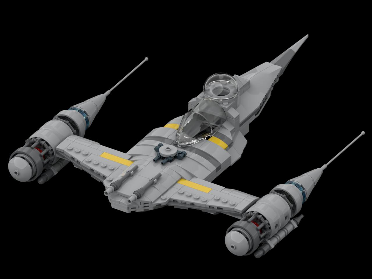 Naboo N-1 Starfighter - Alternate Build of 75388 Jedi Bob