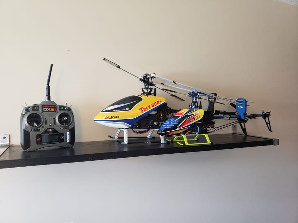 Alettoni Orizzontali E Verticali In Fibra Di Carbonio Per Elicottero Align T-Rex 500 RC