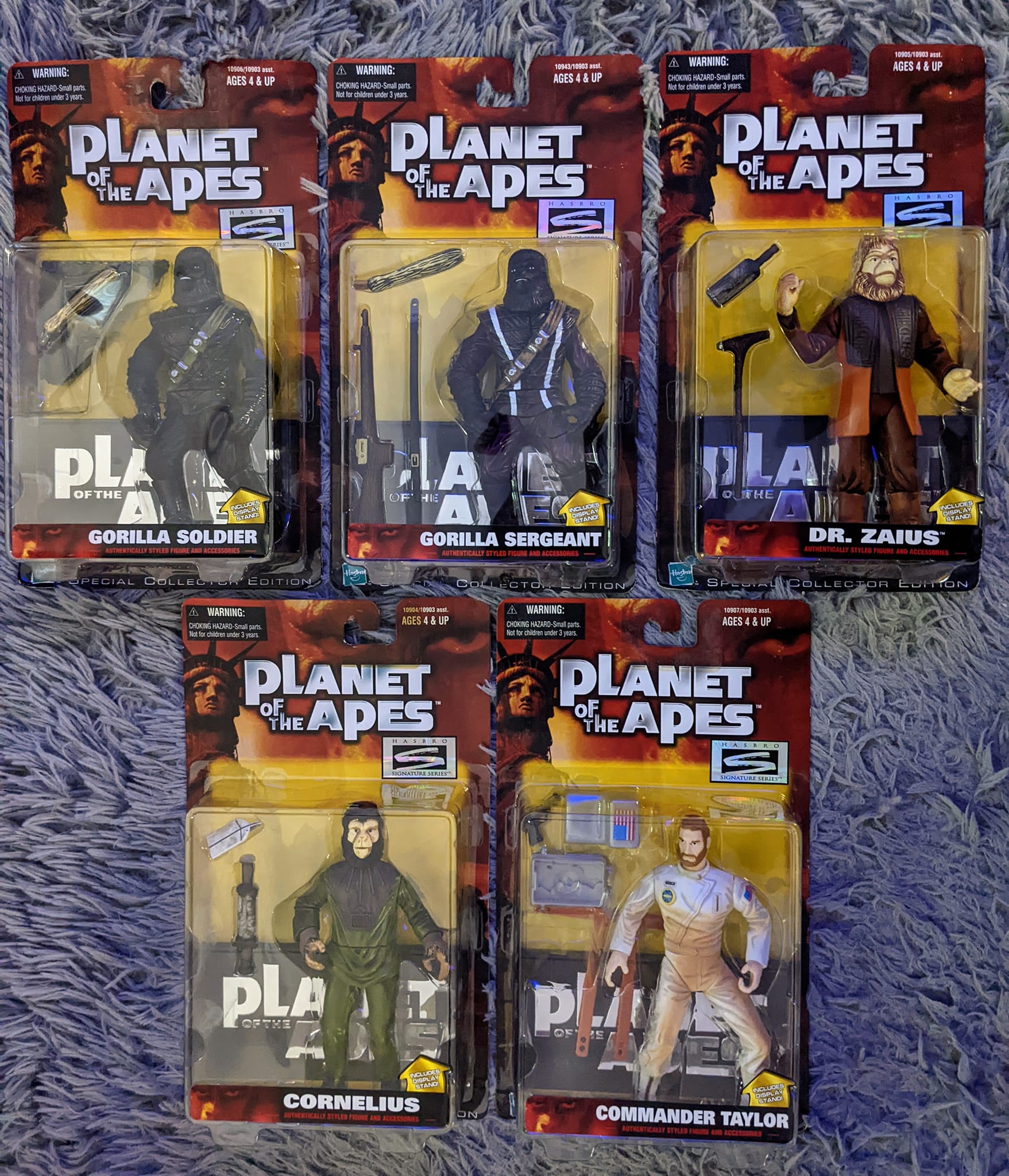 Planet of the Apes Classic Series Set of 4 Action Figures are