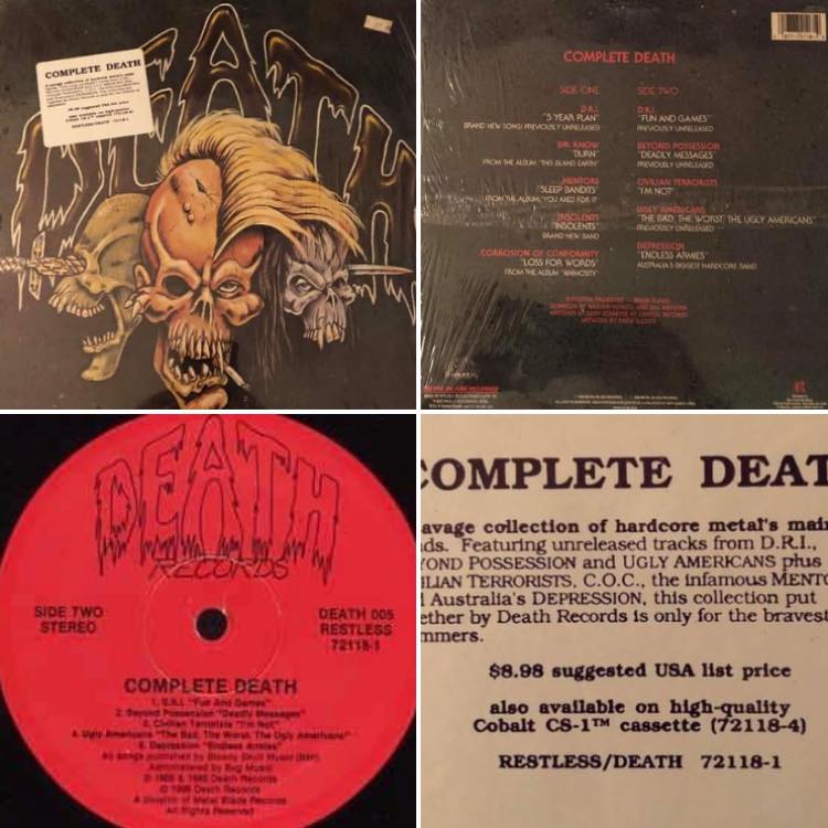 random item* **Death In June - Nada! (1985)** LP Unofficial Reissue