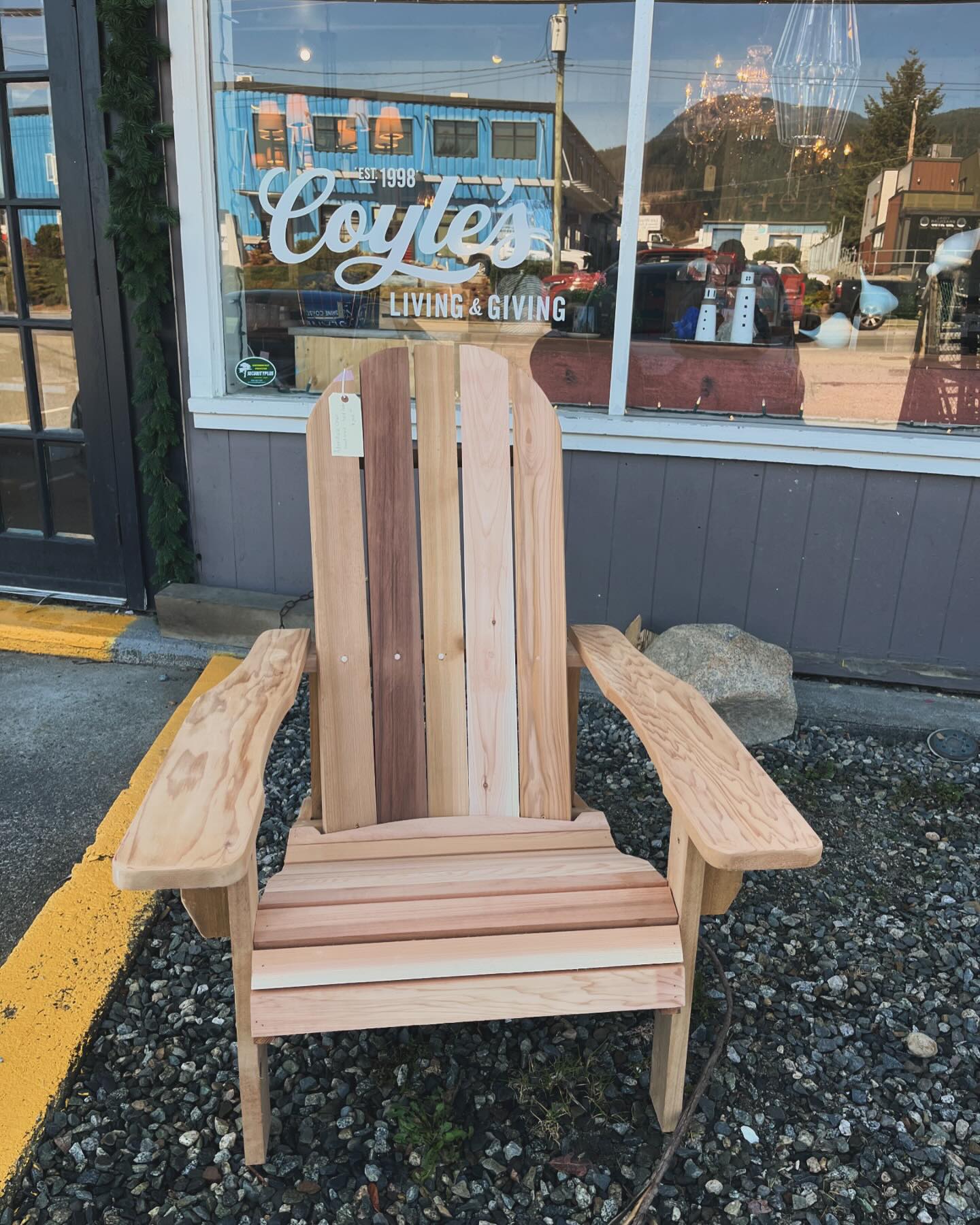 Coyle’s - Our Adirondack chairs are built by hand using local cedar ...
