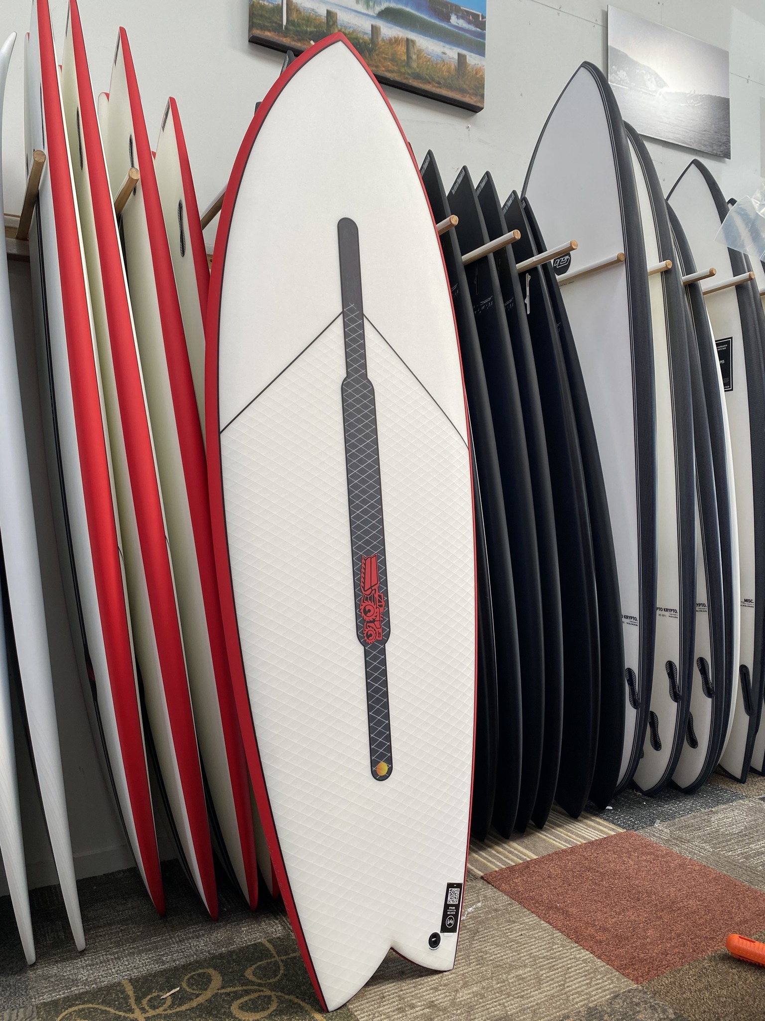 This string of photos shows our best selling shortboard models of 