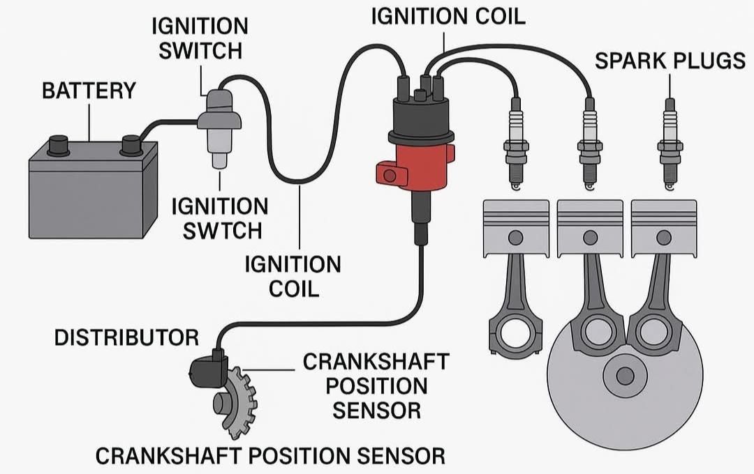 Mechanical Parts Knowledge | The image displays a simplified diagram of ...