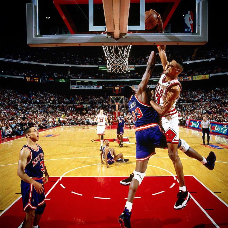 This day in #Bulls history: Scottie Pippen's #33 was retired by