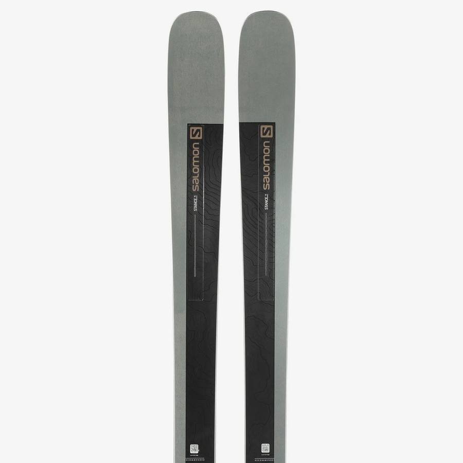 salomon 1080 twin tip skis black S/Max N10 XT + M10 GW Bindings  Women's  2025  163 cm Ideal for skiers seeking versatility across the whole mountain no matter what the day or conditions Salomon Teneighty (1080) twin-tip skis.