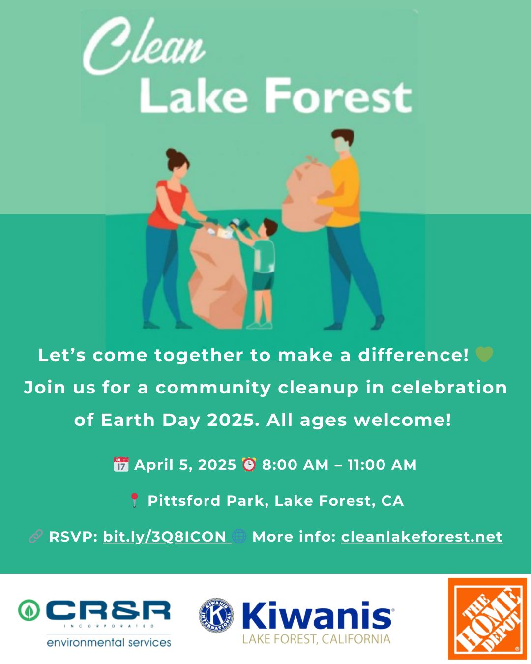 🌍 Earth Day 2025 Neighborhood Cleanup 🌿 📅 April 5, 2025 🕗 8:00