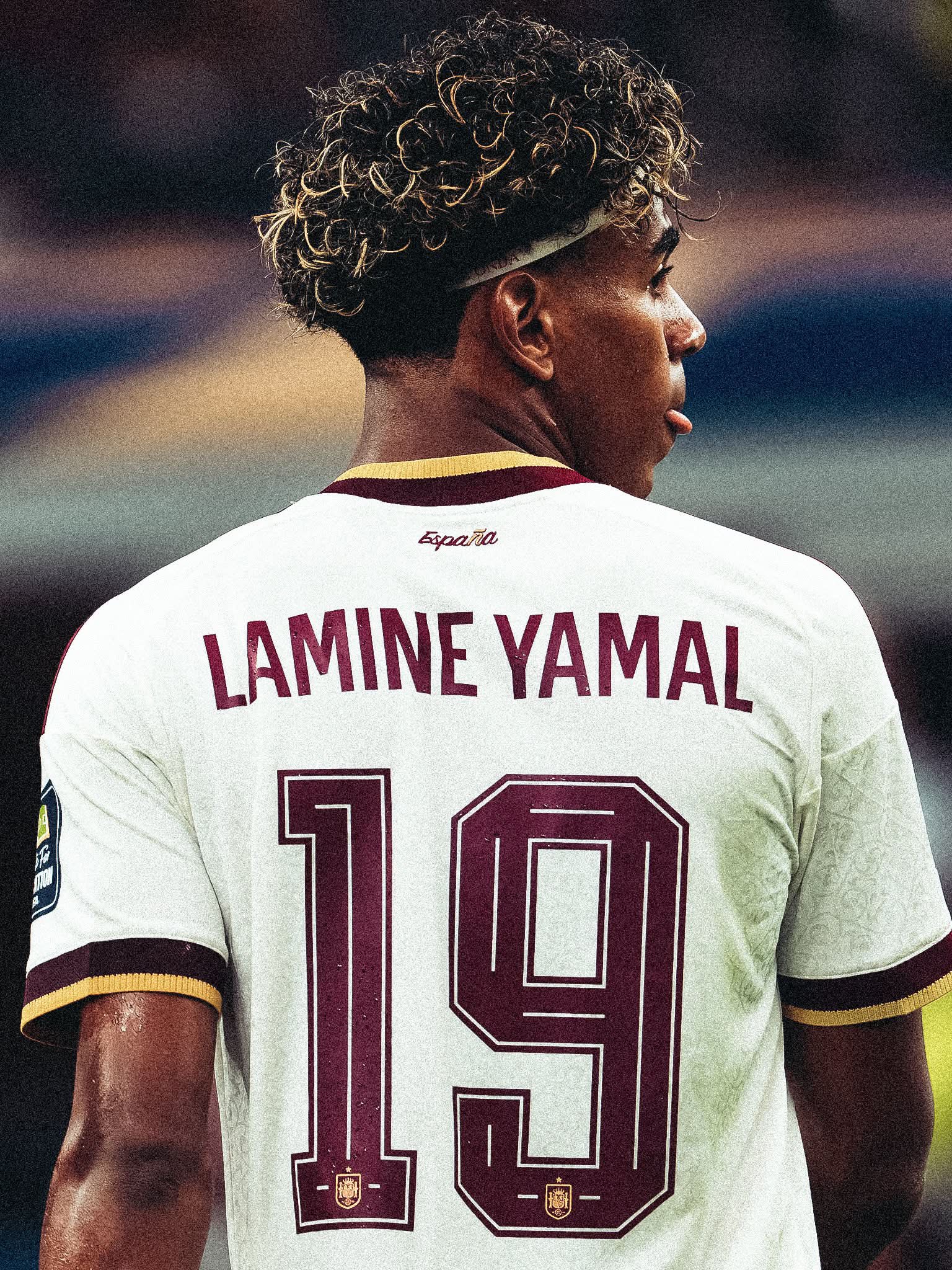 19 year old Lamine Yamal who wears number 19 for Spain will play