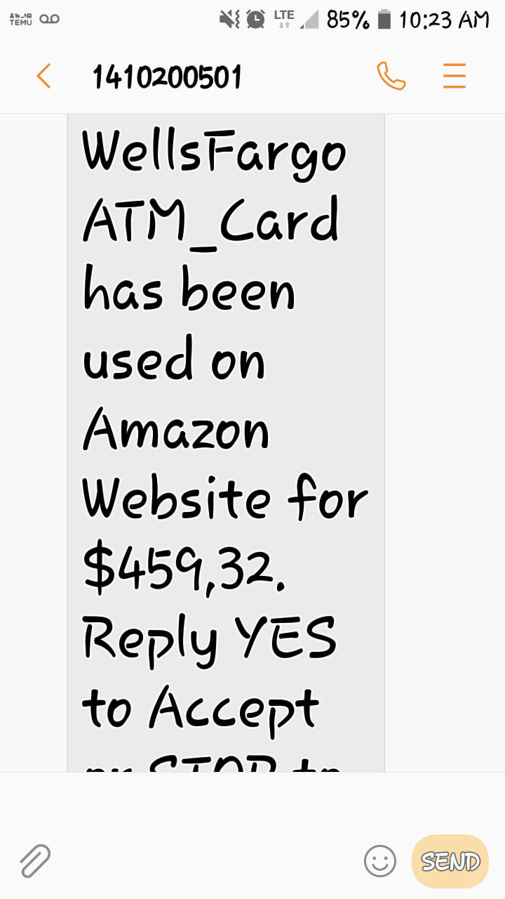 Did you receive an unexpected text from Wells Fargo? Don't respond
