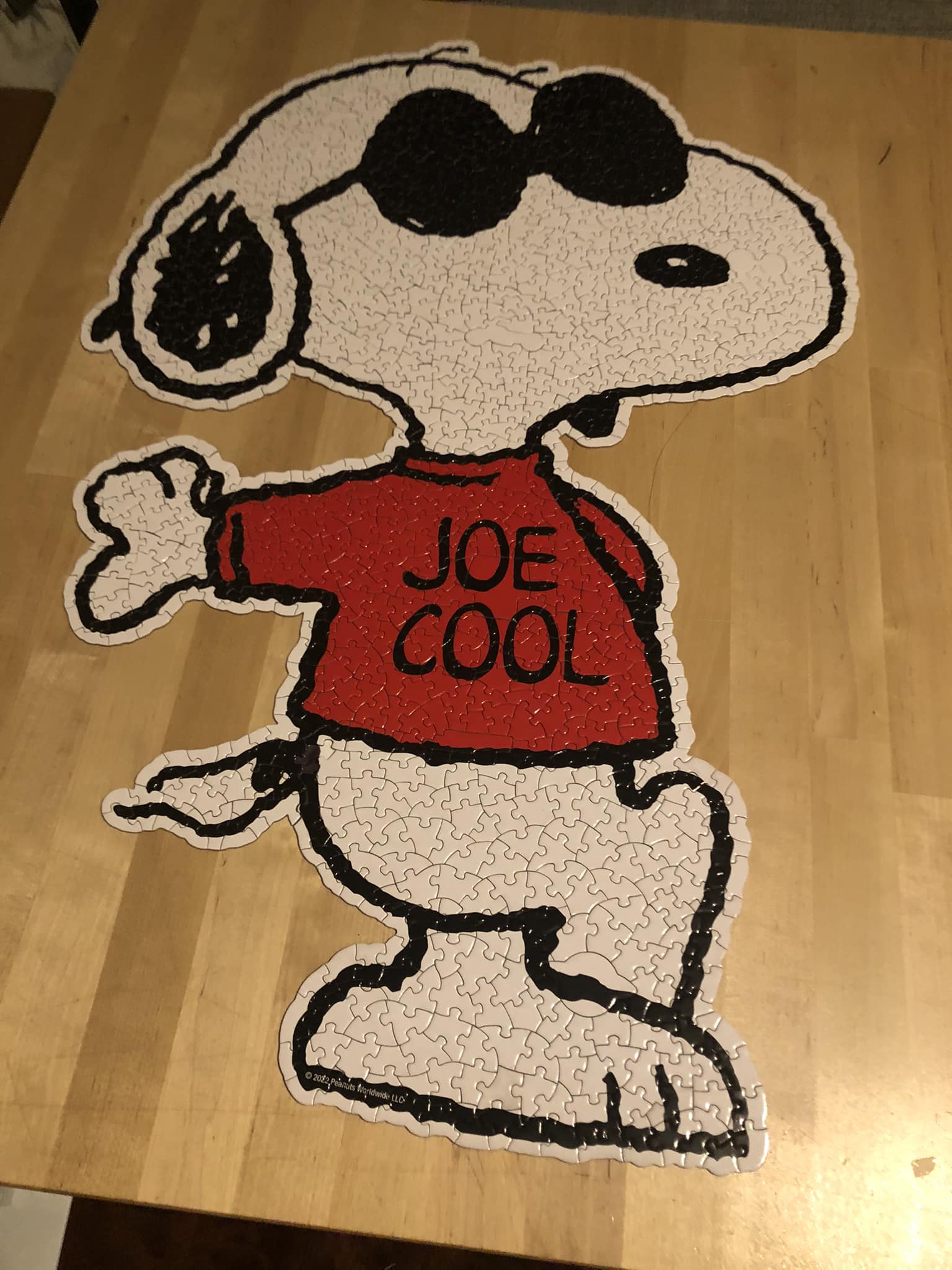 Joe Cool shaped puzzle at Knott's Berry Farm