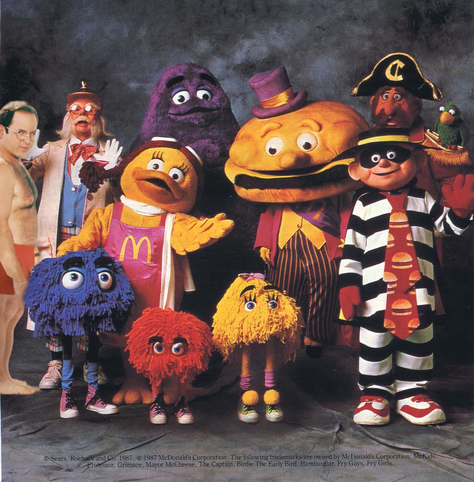 It's the McDonaldland Hamburger/Cheeseburger puppets as they