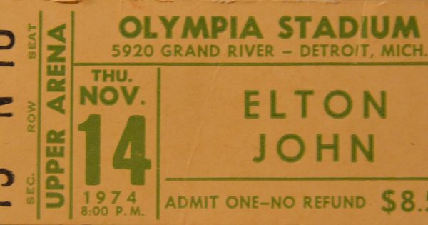 Elton John Concert at Olympia.1974.