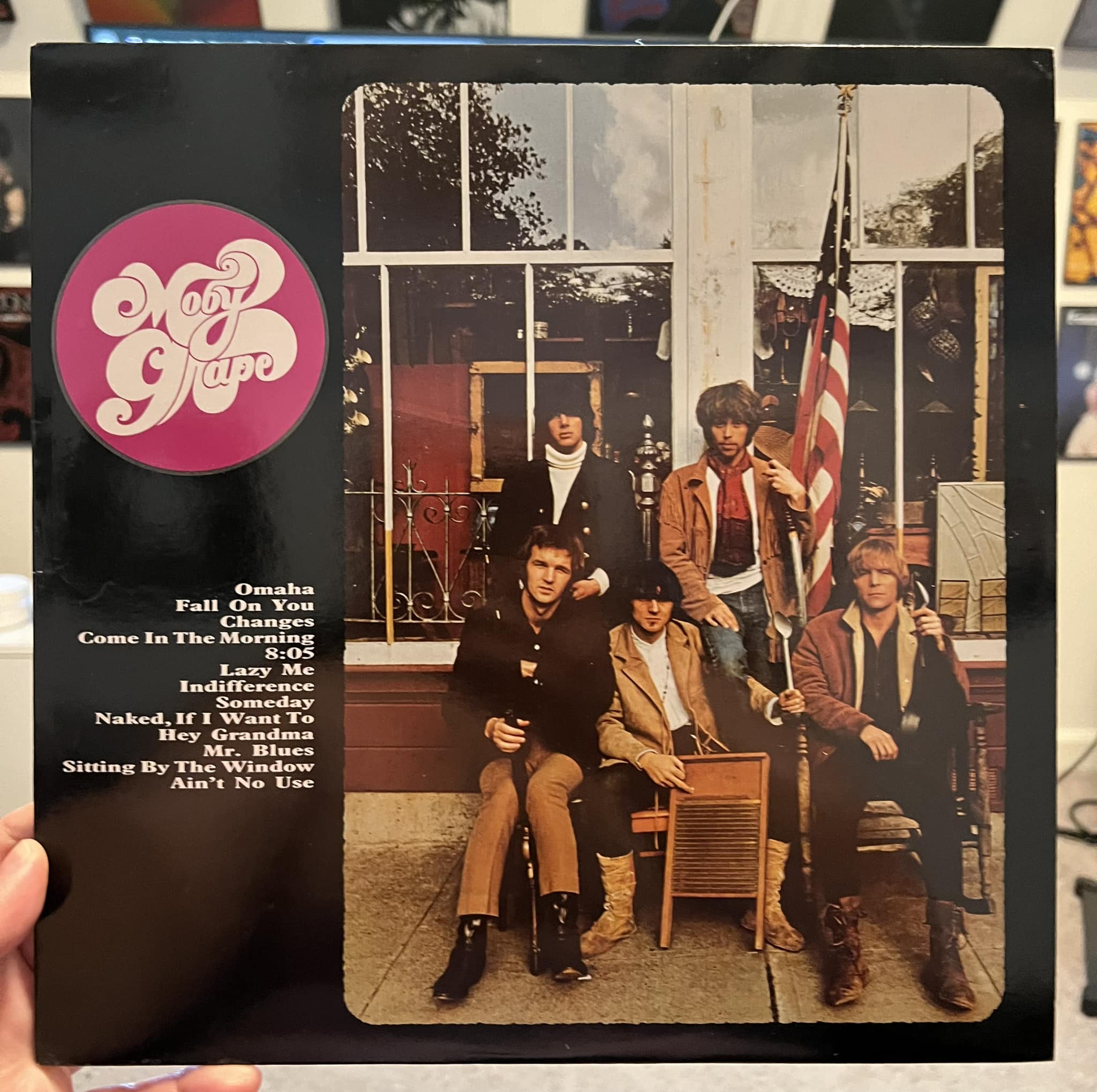 Moby Grape 1967 album with offending finger cover
