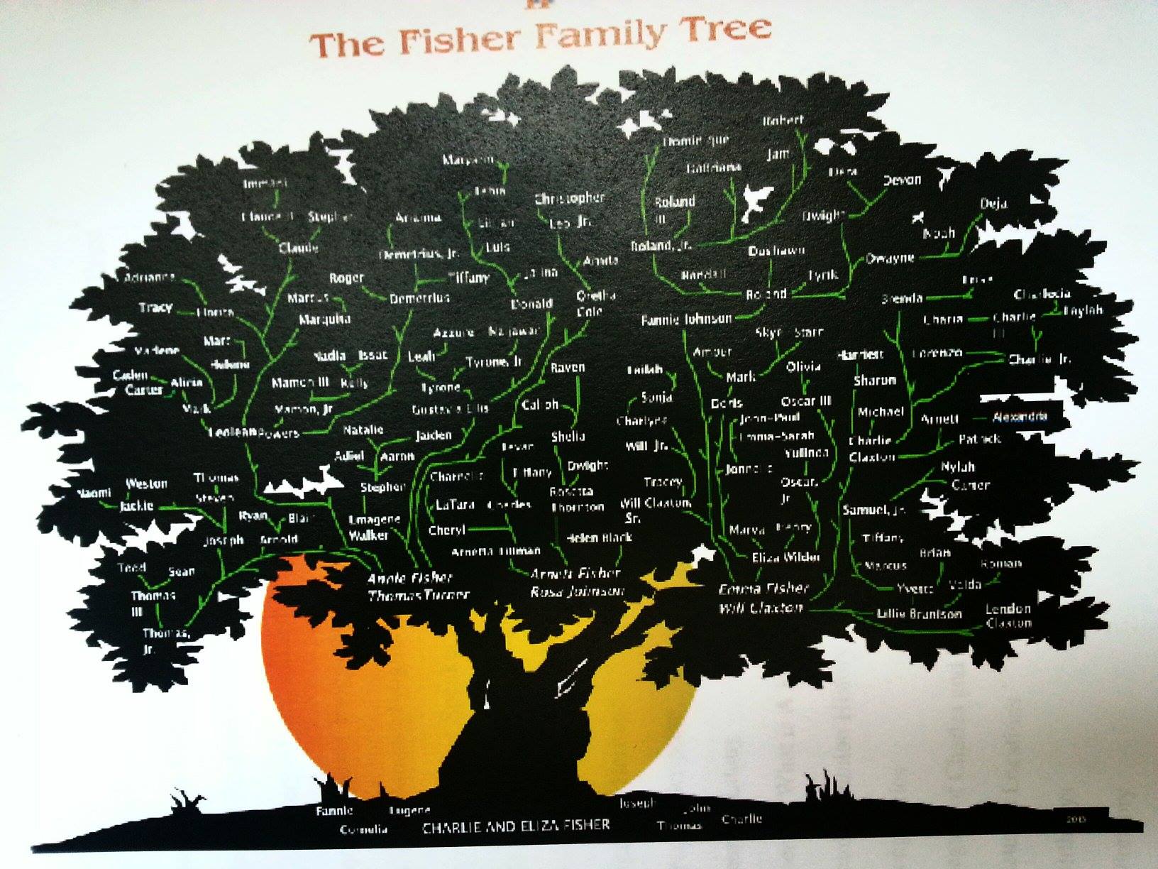 I made a little family tree (don't mind their age) 🤣