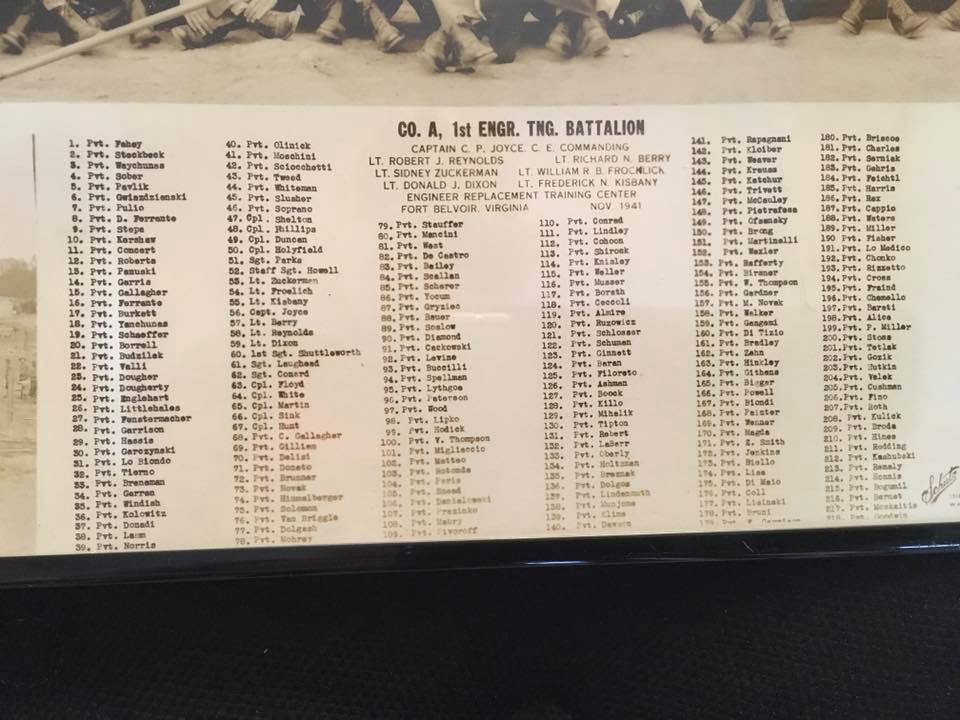WWII & Military History | This is the roster from my uncles battalion I ...