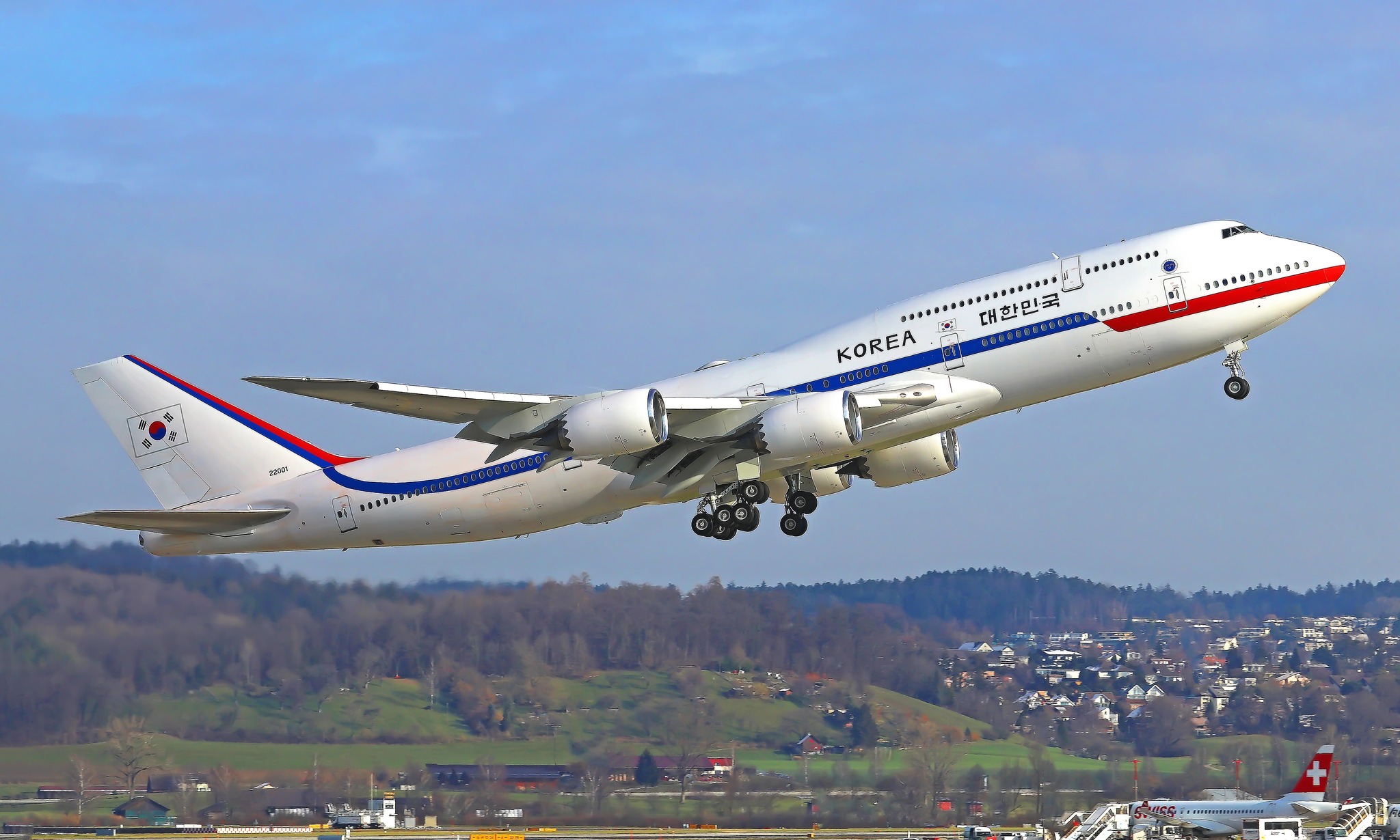 Zürich 20.1.2023, 22-001, B747-8B5, Republic of Korea Air Force
