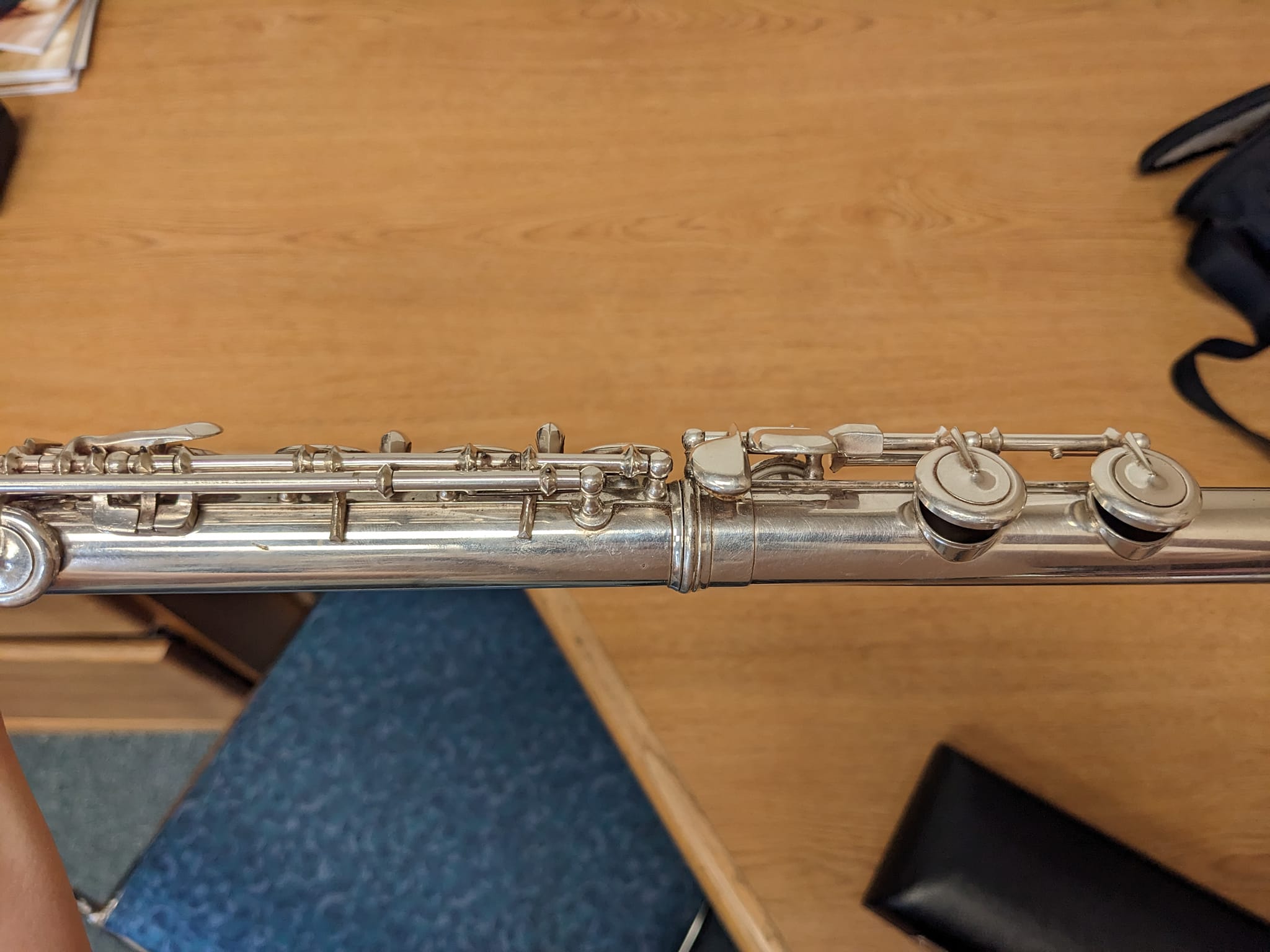 Warble Nikkan No.3 flute for sale, needs repads