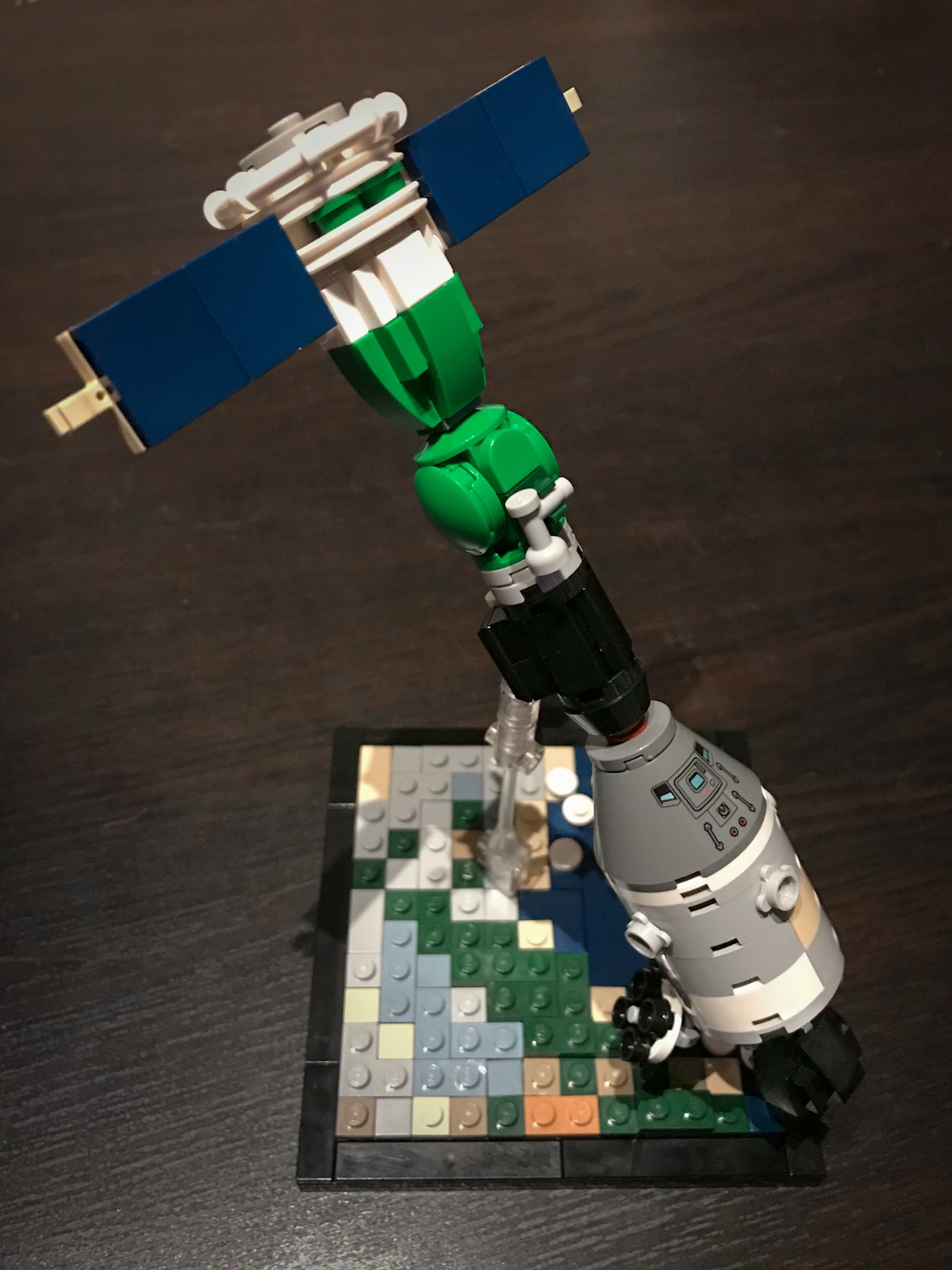 I made the Soyuz fit! The R-7 is not my design. The Soyuz and