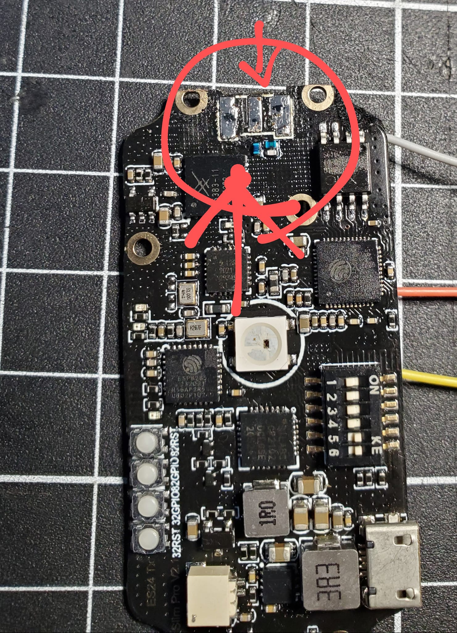 Tango 2 v3 Pro with HappyModel ELRS Slim Pro module stuck on