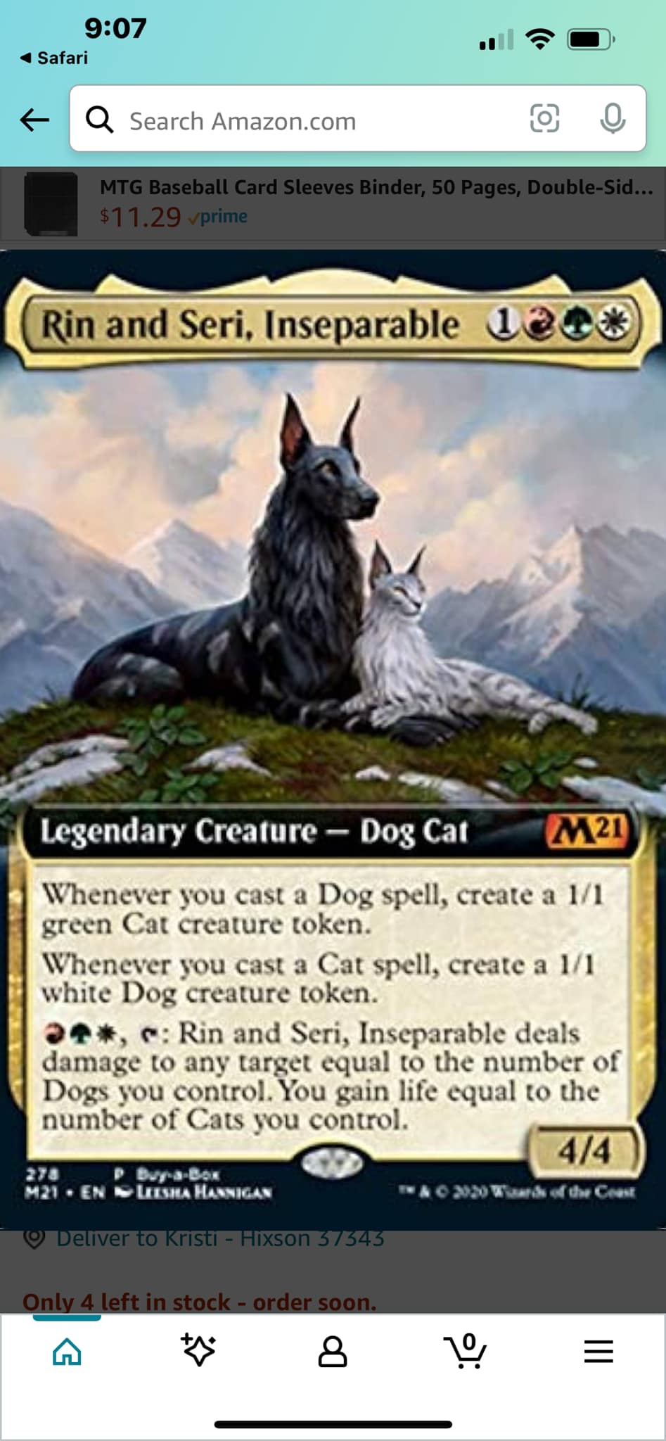 mtg cat card sleeves KMC 100 Standard x10 Packs Perfect Fit Standard Size – Blueberry Bloomburrow Sleeves with a Cute Critter theme from AI Armor boast superior matte printed artwork Magic: The Gathering: Secrets of