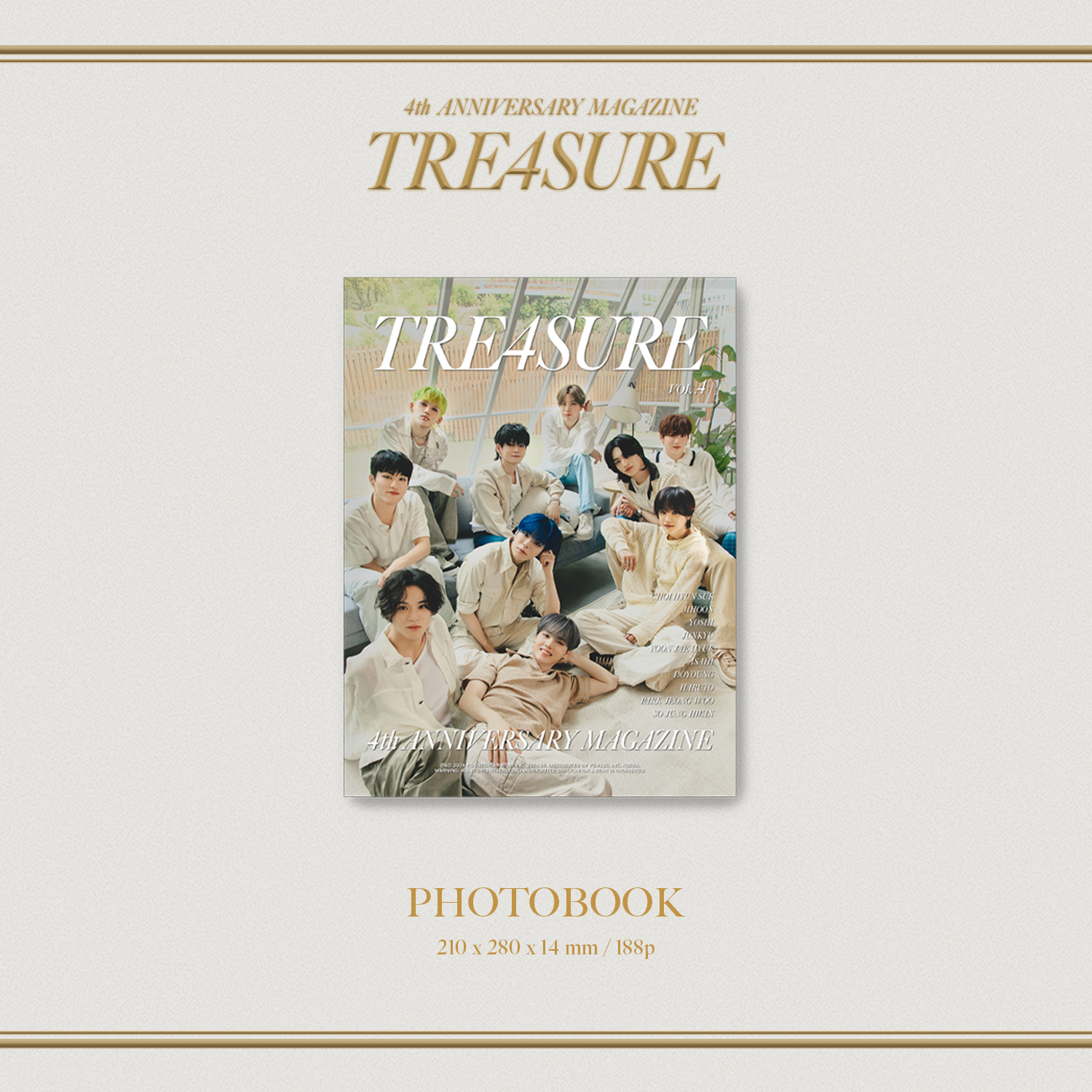 Treasure 트레저 4th ANNIVERSARY MAGAZINE 발매 안내 ⁍Release Date