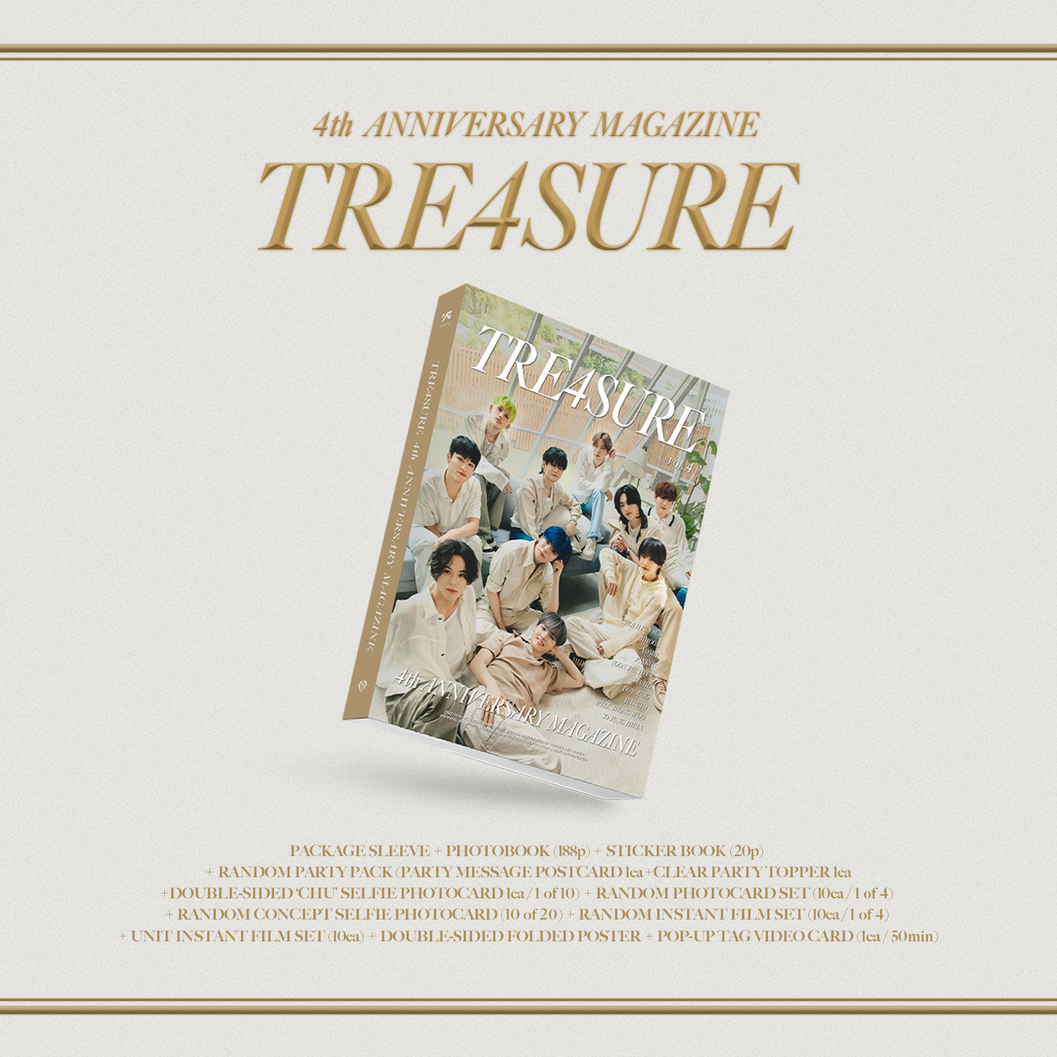 Treasure 트레저 4th ANNIVERSARY MAGAZINE 발매 안내 ⁍Release Date
