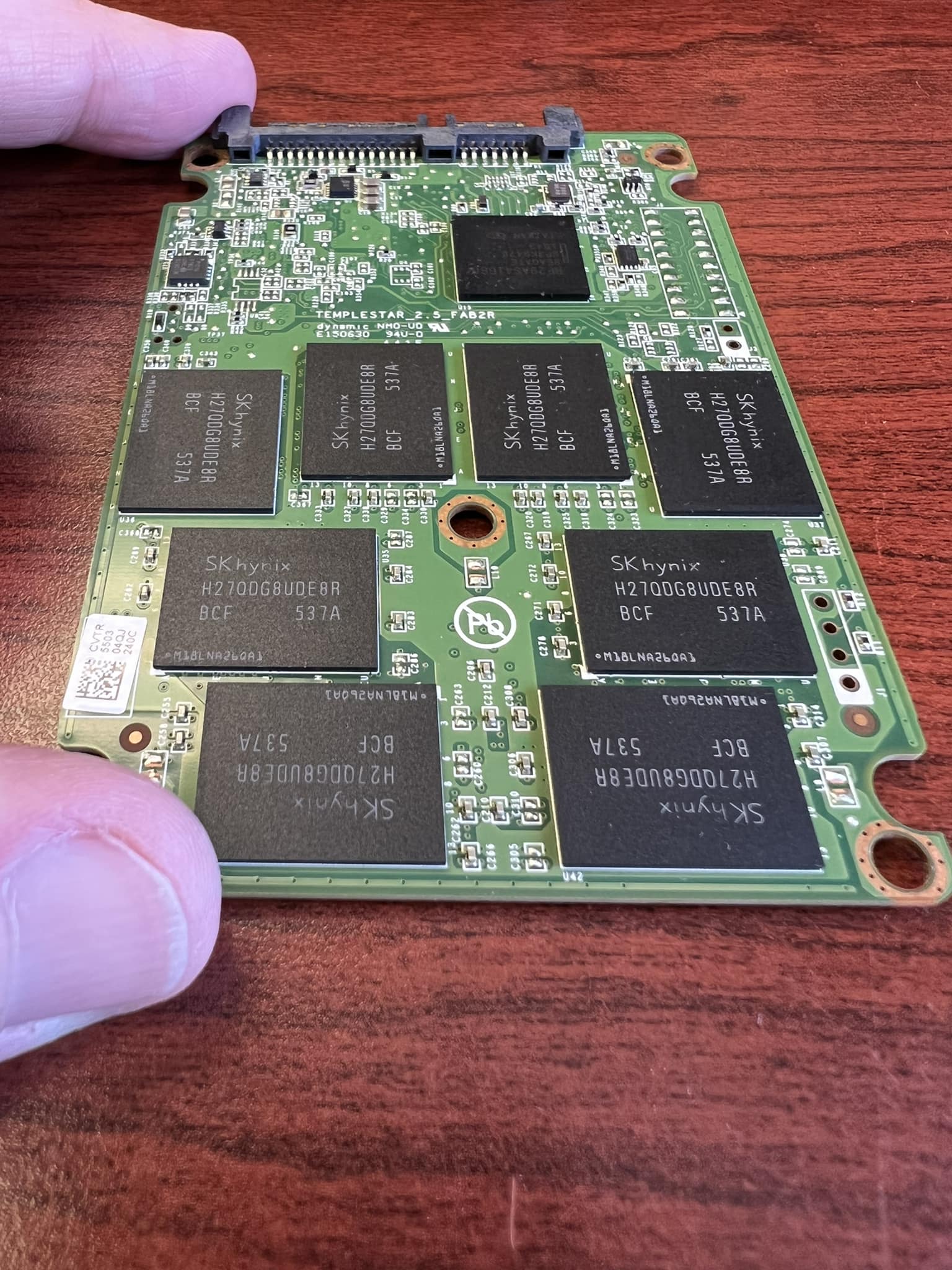 Old 240gb 2.5” ssd drive with 16x16gb chips